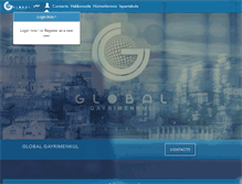 Tablet Screenshot of globalgayrimenkul.com